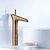 cheap Classical-Antique Brass Bathroom Sink Faucet,Waterfall  Single Handle One Hole Bath Taps with Hot and Cold Switch and Ceramic Valve