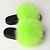 abordables Zapatillas de estar por casa-Women&#039;s Slippers House Slippers Fluffy Slippers Slides for Women Open Toe Slippers Girls Fluffy House Slides