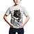 cheap Tops-Kids Toddler Boys&#039; T shirt Tee Short Sleeve Tiger Geometric 3D Tiger Animal Print White Children Tops Summer Active Streetwear Children&#039;s Day