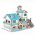 voordelige Houten puzzels-35 pcs Huis 3D Legpuzzel Puzzel voor volwassenen Schattig Ouder-kind interactie Jumbo Kinderen Volwassenen Speeltjes Geschenk