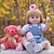 cheap Reborn Doll-KEIUMI 18 inch Reborn Doll Baby &amp; Toddler Toy Reborn Toddler Doll Baby Girl Gift Cute Lovely Parent-Child Interaction Tipped and Sealed Nails Half Silicone and Cloth Body with Clothes and Accessories