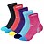 cheap Sports &amp; Outdoor Accessories-5 Pairs Women&#039;s Hiking Socks Running Socks Crew Socks Athletic Socks Summer Winter Outdoor Thermal Warm Breathable Moisture Wicking Socks Letter &amp; Number Cotton for Camping / Hiking Fishing Climbing
