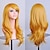 cheap Costume Wigs-Synthetic Wig Curly Natural Wave With Bangs Wig Long Light golden Silver grey Brown Blonde Pink Synthetic Hair 28 inch Women‘s Anime Cute Party Red Blue Halloween Wig