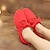 olcso Jazzcipők-Női Jazz cipő Modern cipő Salsa Cipő Edzés Teljesítmény Gyakorlat Lapostalpú Lapos Fűzős Fekete Rózsaszín Piros