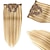 economico Extension con clip-Gancio Extensions per i capelli Capelli umani di Remy 7 pezzi pacco Liscio Extensions per i capelli