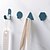 billige Garderobekroker-4stk geometrisk klebrig krok limt nøkkelhenger smijernskrok veggmontert krok badekule heklet oppbevaring kjøkkenarrangør