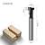 cheap Hand Tools-5/16 3/8 1/2 Woodworking Milling Cutter 1/4 Handle Keyhole Knife Wood Photo Frame Hanging Wall T-Shaped Keyhole Knife Suit