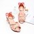 cheap Kids&#039; Princess Shoes-Girls&#039; Sandals Comfort Princess Shoes PU Little Kids(4-7ys) Pink Silver Summer