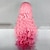 billiga Kostymperuk-cosplay kostym peruk syntetisk peruk lockig mittdel peruk lång rosa+rött syntetiskt hår 28 tums herrfest rosa