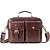 cheap Briefcases-Men&#039;s Bags Cowhide Shoulder Messenger Bag Laptop Bag Briefcase Belt Zipper Daily Office &amp; Career Handbags Black Dark Coffee