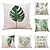 cheap Floral &amp; Plants Style-1 Set of 6 Pcs Cushion Cover Botanical Series Decorative Throw Pillow Case Home Sofa Decorative Outdoor/Indoor Cushion for Sofa Couch Bed Chair
