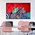 cheap Animal Paintings-Oil Painting Hand Painted Horizontal Animals Pop Art Modern Rolled Canvas (No Frame)