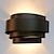 Недорогие Настенные светодиодные светильники-Lightinthebox уличный настенный светильник для скрытого монтажа светодиодный 60 Вт металлический полукруглый настенный светильник современный современный 110-120 В 220-240 В