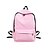 Недорогие Рюкзаки-Жен. холст Портфель рюкзак Большая вместимость Молнии на открытом воздухе Винный Белый Черный Синий Розовый