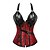 cheap Corsets-Women&#039;s Normal Basic Sexy Undergarments Wedding Lingerie Lingerie - Nylon Polyester Special Occasion Party / Evening Patchwork Jacquard Corset Black Red Brown S M L