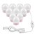 cheap Ring Lights-LED Makeup Mirror Vanity Light Bulbs Hollywood Style White Lighting LED Lamp Touch Switch USB Cosmetic Lighted String Rotating