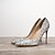 cheap Wedding Shoes-Women&#039;s Wedding Shoes Wedding Wedding Heels Summer Stiletto Heel Pointed Toe PU Loafer Silver Black / Silver White