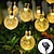 abordables Guirlandes Lumineuses LED-guirlande solaire extérieure 6,5 m 30led lumières de jardin solaires led lampe à bulle de boule de cristal guirlandes de fées 8 fonction extérieure étanche pour la pelouse de jardin de mariage