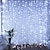 preiswerte LED Lichterketten-300 LEDs Vorhang Lichterketten mit Fernbedienung 3x3m Weihnachten Dekor Lichter für Weihnachten Neujahr Vorhang Fenster Dach Lichterketten