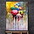 tanie Obrazy z ludźmi-Obraz olejny 100% handmade ręcznie malowane ściany sztuki na płótnie ludzie trzymają parasole abstrakcyjny krajobraz comtemporary nowoczesne dekoracje do domu wystrój walcowane płótno bez ramki