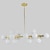 cheap Pallonmallinen muotoilu-16 Bulbs 90cm(35.4&quot;) LED Gold Pendant Light Metal Glass Sputnik Electroplated 3.9&quot; Lampshades Molecular Nordic Chandelier for Home Bedroom Kitchen