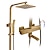 cheap Outdoor Shower Fixtures-Shower Faucet,Shower Set Set Handshower Included Pullout Rainfall Shower/Traditional Brass Wall Mounted Ceramic Valve Bath Shower Mixer Taps