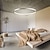 رخيصةأون خاتم وتصميم دائري-1-light 60cm 24 ”LED قلادة ضوء معدن أكريليك تصميم دائري كروم حديث عصري 110-120 فولت 220-240 فولت