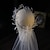 זול הינומות חתונה-שכבה אחת סגנון פרח / פרחוני הינומות חתונה צעיפי כתף עם תליון / מוצק טול / קלאסי