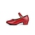 abordables Zapatos de salón y de baile moderno-Mujer Salón Zapatos de Baile Moderno Zapatos de personaje Rendimiento Interior Entrenamiento Tacones Alto Un Color Talón grueso Plata Negro Rojo
