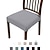 levne Potah na jídelní židli-2 ks jídelní židle potah sedáku napínací potah na židli černý měkký jednobarevný odolný omyvatelný chránič nábytku na párty v jídelně