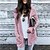 cheap Sweaters &amp; Cardigans-Women&#039;s Cardigan Pocket Knitted Solid Color Stylish Basic Casual Long Sleeve Regular Fit Sweater Cardigans Open Front Fall Winter Pink Black Gray / Going out