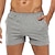 preiswerte Shorts-Herren Sweatshorts Kurze Hose Unterwäsche Shorts Einfarbig Atmungsaktiv Weich Kurz Heim Täglich Basic Casual Schlank Schwarz Weiß Mikro-elastisch