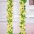 abordables Flores artificiales-Guirnalda de girasol artificial led de 2,4 m, flores falsas de seda, plantas de hojas de hiedra, decoración para el hogar, corona de pared de flores de 240cm/98 &quot;, flores falsas para arco de boda,