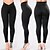 cheap Yoga Leggings &amp; Tights-Women&#039;s Yoga Pants Tights Leggings Bottoms Tummy Control Butt Lift Fashion Rough Black Black Yoga Fitness Gym Workout Winter Summer Sports Activewear Stretchy