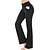 cheap Yoga Pants &amp; Bloomers-Women&#039;s Leggings Sports Gym Leggings Yoga Pants Spandex Black Purple Army Green Winter Tights Tummy Control Butt Lift 4 Way Stretch Flare Leg with Pockets Back Pocket Clothing Clothes Yoga Fitness