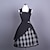 cheap Historical &amp; Vintage Costumes-Lolita Vacation Dress Dress Prom Dress Women&#039;s Cotton Japanese Cosplay Costumes Plus Size Customized Black Ball Gown Plaid Sleeveless Short Length