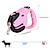 billiga Hundhalsband, selen och koppel-uppgraderat infällbart hundkoppel, 360° trasselfritt hundkoppel för tunga belastningar upp till 33 pund, 16,5 fot stark reflekterande nylontejp med halkskydd, enhandsbroms, paus, lås (rosa)