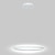 abordables Éclairages circulaires-1-lumière 60cm LED suspension cercle en aluminium peint finitions dimmable 30w pour salle à manger chambre avec abat-jour en acrylique en noir or blanc café