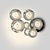voordelige Clusterontwerp-7-licht 10 (4&quot;) kristal led hanglamp bolvormig ontwerp metalen cluster chroom modern eigentijds voor eetkamer 90-240v