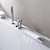 billige Badekarsarmaturer-rustfrit stål romersk karbad badekar vandfald udbredt moderne krom keramisk ventil badekar bruser blandingsbatterier med varm og kold kontakt