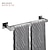 levne Tyče na ručníky-držák věšáku na ručníky do koupelny, věžová tyč z nerezové oceli nástěnné koupelnové příslušenství věžová tyč 30-60 cm (černá/chromová/zlatá/broušený nikl)