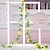 お買い得  造花-LED 2.4m 人工ヒマワリ ガーランド シルク フェイクフラワー ツタの葉 植物 ホームデコレーション フラワーウォールリース 240cm/98インチ 結婚式のアーチガーデンウォールホームパーティーデコレーション用造花