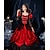 cheap Historical &amp; Vintage Costumes-Gothic Rococo Vintage Inspired Medieval Cocktail Dress Dress Party Costume Masquerade Prom Dress Princess Shakespeare Women&#039;s Solid Color Ball Gown Christmas Party Masquerade Wedding Party Dress