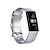 billiga Fitbit klockband-Smart Watch-band för Fitbit Charge 4 / Charge 3 / Charge 3SE Mjuk silikon Smart klocka Rem Metalllås Justerbar Andningsfunktion Sportband Ersättning Armband