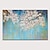 お買い得  花/植物画-ハング塗装油絵 手描きの 横式 花柄 / 植物の 抽象的な風景画 近代の インナーフレームなし(枠なし)