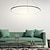 ieftine Design Cercuri-1 lumină 60 cm 24“ led pandantiv metal acrilic design cerc crom modern contemporan 110-120v 220-240v