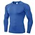 cheap Running Tee &amp; Tank Tops-YUERLIAN Men&#039;s Compression Shirt Running Shirt Long Sleeve Tee Tshirt Athletic Breathable Quick Dry Moisture Wicking Fitness Gym Workout Running Sportswear Solid Colored White Black Blue Activewear