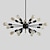abordables Éclairages Spoutnik-12/18/20 têtes designers lustre en métal suspension spoutnik finitions peintes traditionnel / classique 110-120v / 220-240v