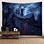 cheap Wall Tapestries-Halloween Wall Tapestry Art Decor Blanket Curtain Picnic Tablecloth Hanging Home Bedroom Living Room Dorm Decoration Psychedelic Haunted Scary House Forrest Polyester