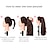 cheap Ponytails-Claw Clip In Ponytail Hair Extension Curly Wavy Straight Hairpiece One Piece A Jaw Long Pony Tails for Women Medium Brown